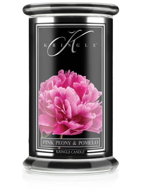 Pink Peony & Pomelo - Kringle Candle - duża świeca z dwoma knotami (624g) - seria Reserve