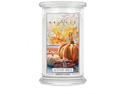 Autumn Spice - Kringle Candle - duża świeca z dwoma knotami (624g)