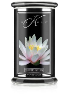White Lotus - Kringle Candle - duża świeca z dwoma knotami (624g) - seria Reserve
