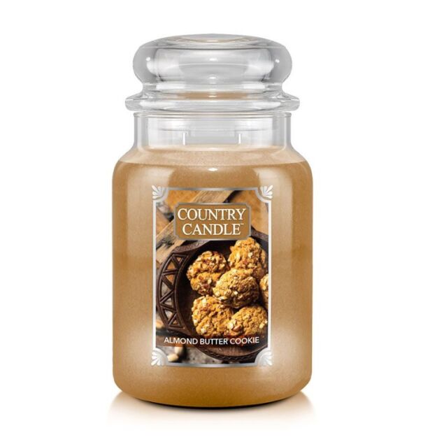 Duża świeca zapachowa Almond Butter Cookies – Country Candle | 737 g | 2 knoty