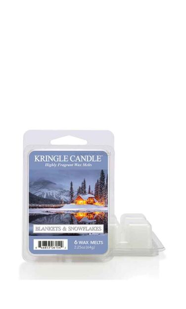 Blankets & Snowflakes - Kringle Candle - wosk zapachowy 64 gram