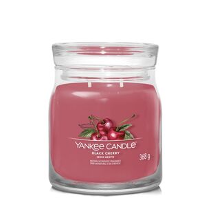 Black Cherry - Yankee Candle Signature - średnia świeca z dowma knotami