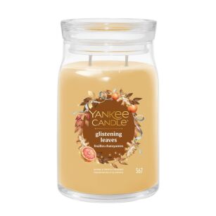 Glistening Leaves - Yankee Candle Signature - duża świeca zapachowa z dwoma knotami 