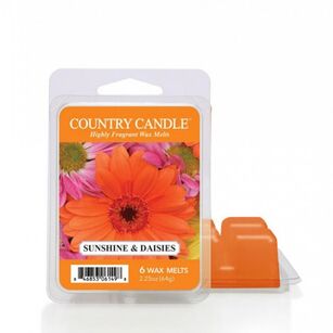 Sunshine & Daisies - Country Candle - wosk zapachowy 64 gram