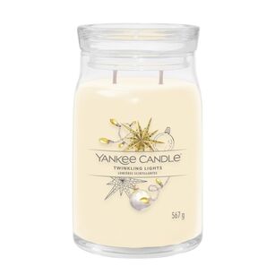 Twinkling Lights - Yankee Candle Signature - duża świeca z dwona knotami - nowość 2022