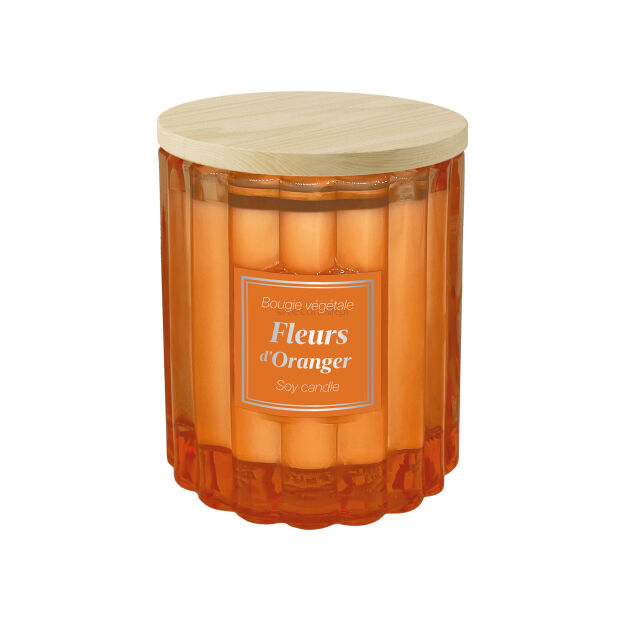Esprit Provence - Fleurs d'Oranger - świeca zapachowa 190 g z drewnianą pokrywką