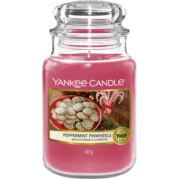 Peppermint Pinwheels - Yankee Candle - duża świeca zapachowa