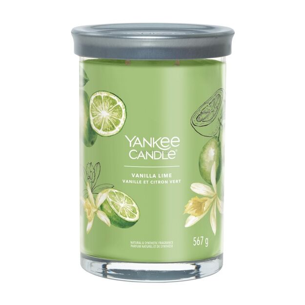 Vanilla Lime - Yankee Candle Signature - świeca tumbler z dwoma knotami