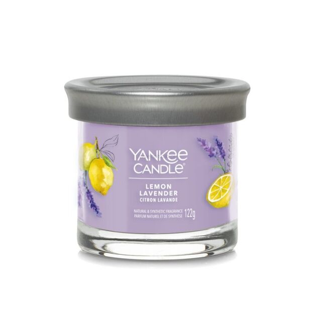 Lemon Lavender - Yankee Candle Signature - świeca tumbler z jednym knotem