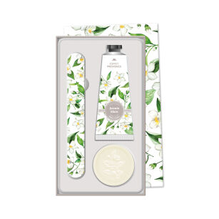 Zestaw prezentowy Jaśmin biały (Jasmin Blanc) - krem do rąk 30 ml + mydło 25 g + pilnik | Esprit Provence