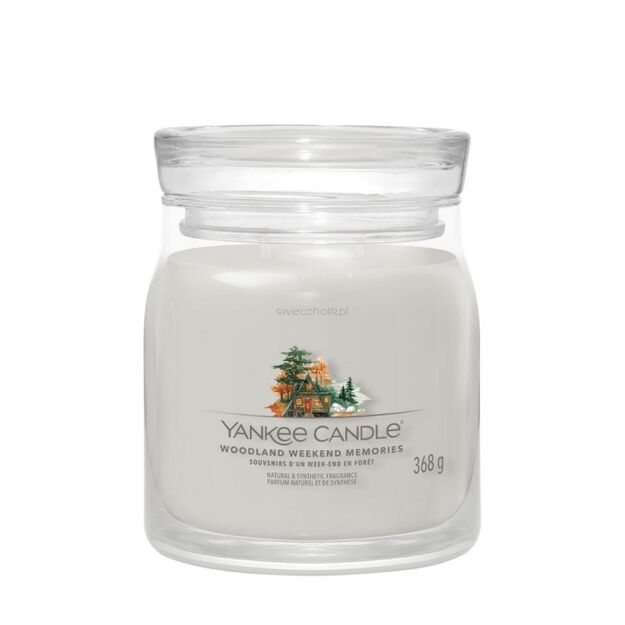 Woodland Weekend Memories - Yankee Candle Signature - średnia świeca z dwoma knotami - nowość 2024