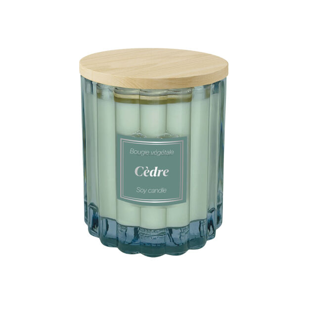 Esprit Provence - Cedre - świeca zapachowa 190 g z drewnianą pokrywką