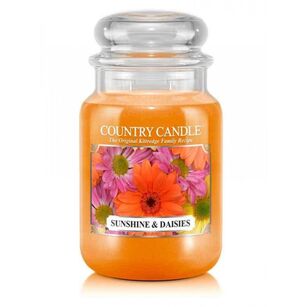 Sunshine & Daisies - Country Candle - duża świeca zapachowa z dwoma knotami (652g)