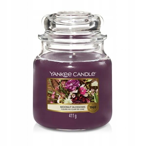 Moonlit Blossoms Yankee Candle - średnia świeca zapachowa