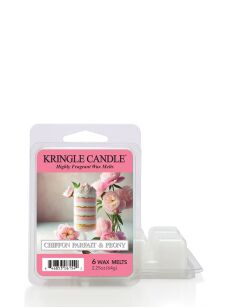 Chiffon Parfait & Peony - Kringle Candle - wosk zapachowy 64 gram
