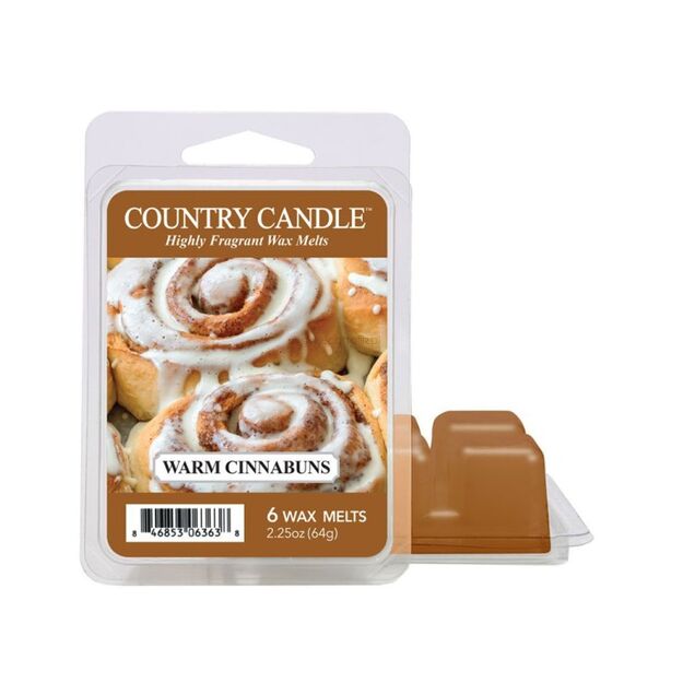 Warm Cinnabuns - Country Candle - wosk zapachowy 64 gram