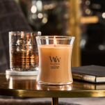 Golden Bourbon - Woodwick - średnia świeca zapachowa z drewnianym knotem - 4